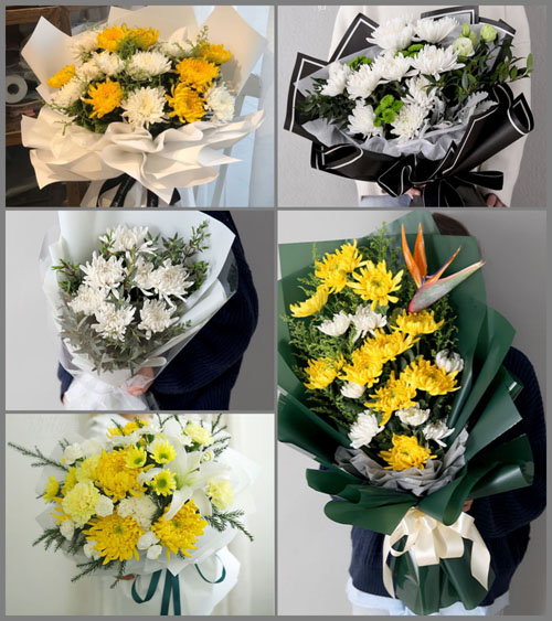 江苏南通港闸区陈桥街道白事花束代送